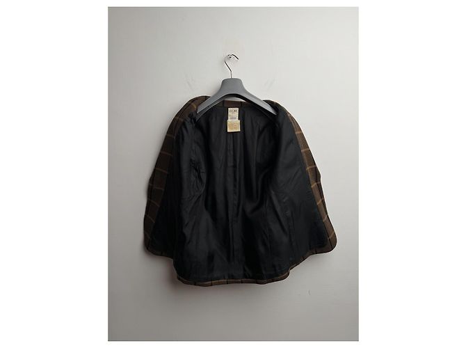 Blazer Céline de lana marrón Castaño - vista 10