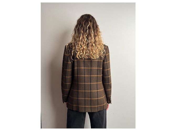 Blazer Céline de lana marrón Castaño - vista 4