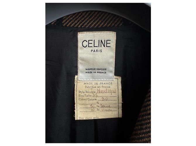 Blazer Céline de lana marrón Castaño - vista 6