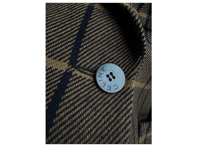 Blazer Céline de lana marrón Castaño - vista 8