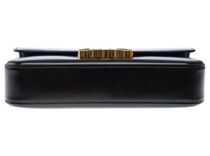 Céline Borsa CELINE Triomphe in Pelle Nera - 102702 Nero - vista 12