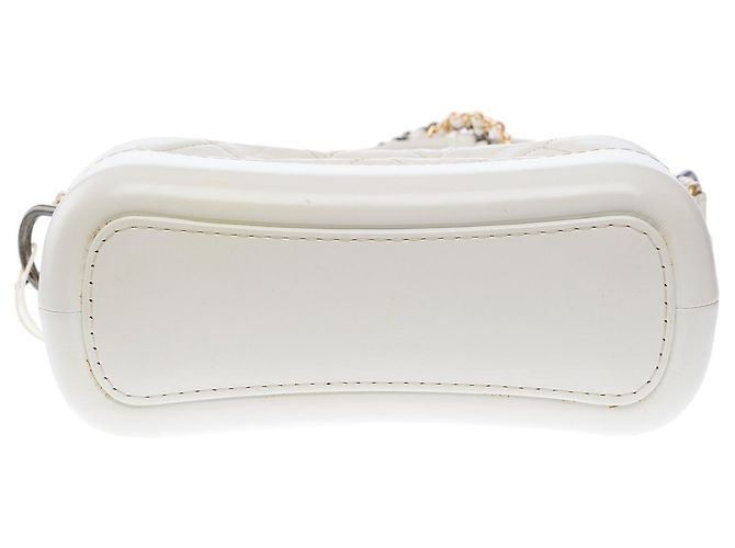 Gabrielle Borsa CHANEL in Pelle Bianca - 102703 Bianco - vista 10