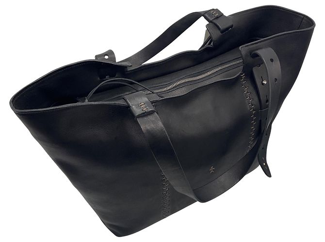 Henry Béguelin Borsa tote grande in pelle Betta nera Henry Beguelin - vista 10