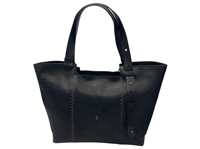 Henry Béguelin Borsa tote grande in pelle Betta nera Henry Beguelin - vista 3