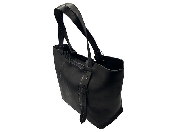 Henry Béguelin Borsa tote grande in pelle Betta nera Henry Beguelin - vista 4