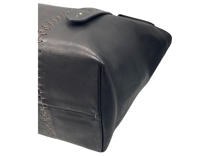 Henry Béguelin Borsa tote grande in pelle Betta nera Henry Beguelin - vista 7