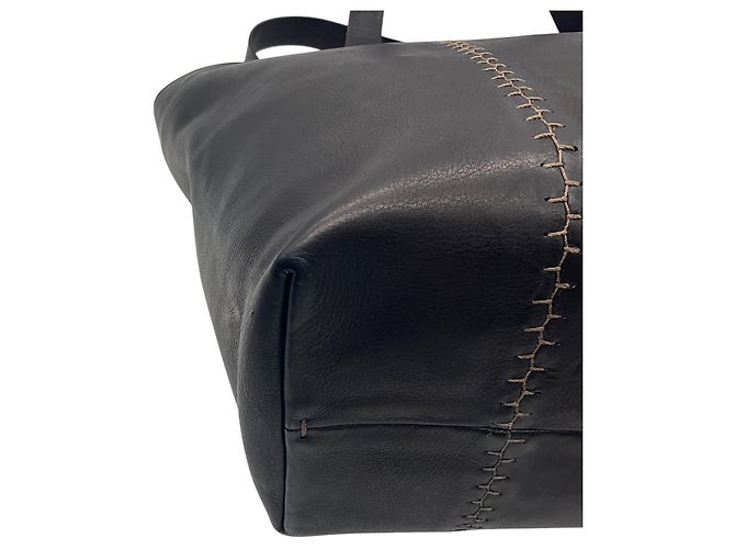 Henry Béguelin Borsa tote grande in pelle Betta nera Henry Beguelin - vista 8