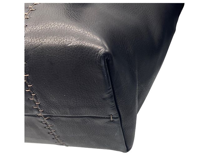 Henry Béguelin Borsa tote grande in pelle Betta nera Henry Beguelin - vista 9