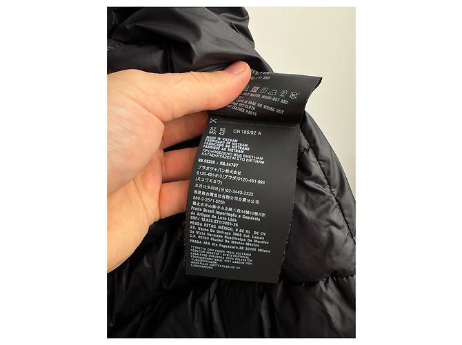 Prada Monolith Down Jacket Black - Ansicht 11