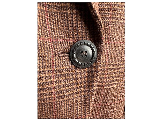 Blazer Icónico Yves Saint Laurent Marrón Lana Castaño - vista 6