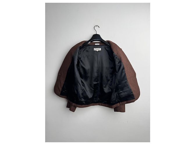 Blazer Icónico Yves Saint Laurent Marrón Lana Castaño - vista 9