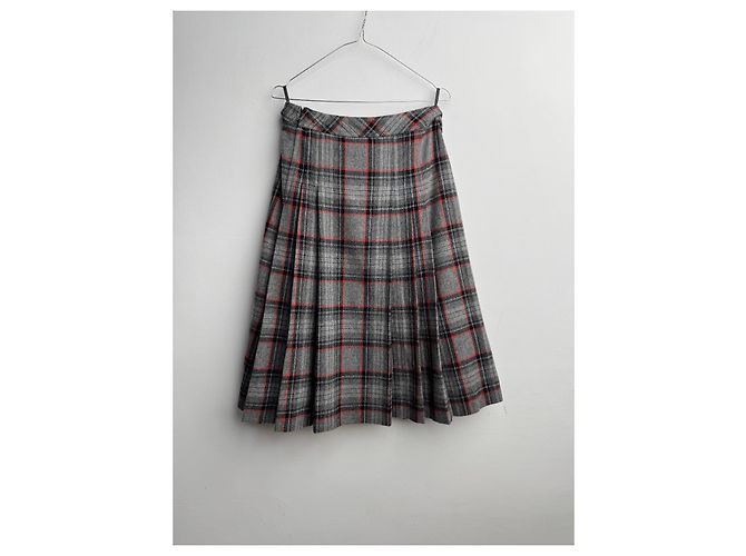 Falda Céline de lana gris Talla 42 - vista 11