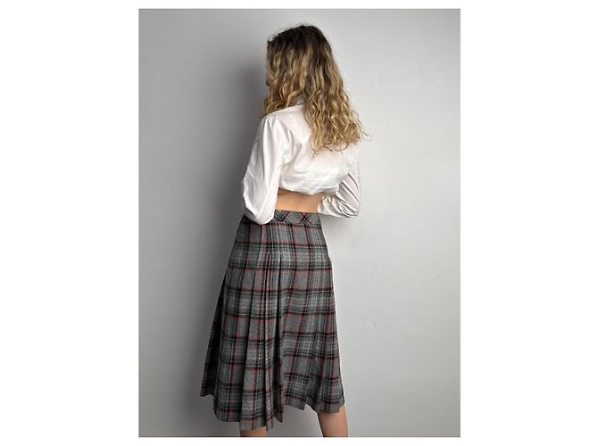 Falda Céline de lana gris Talla 42 - vista 3