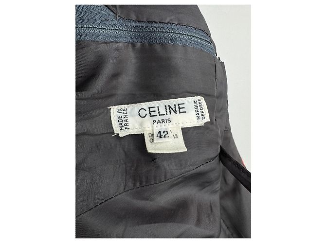 Falda Céline de lana gris Talla 42 - vista 6