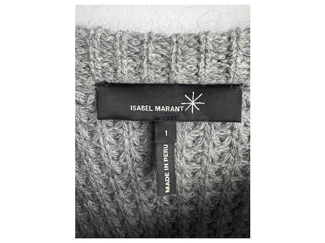 Suéter Isabel Marant Gris de Mohair - vista 8