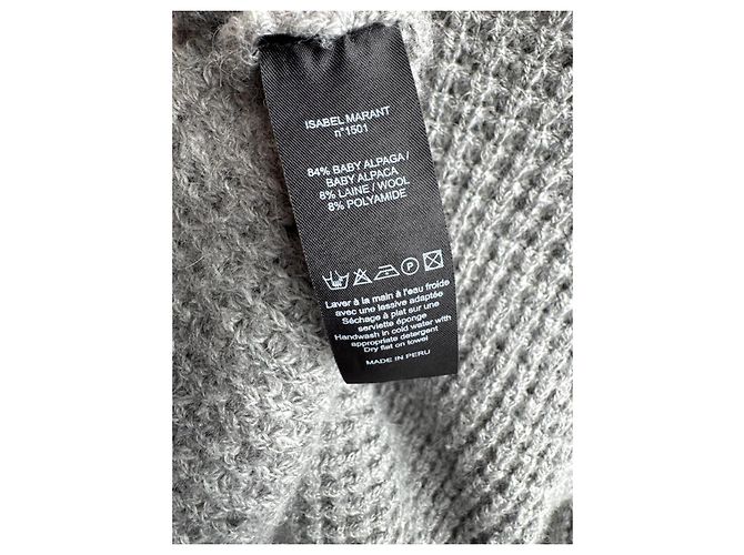 Suéter Isabel Marant Gris de Mohair - vista 9