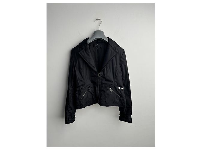Gucci Tom Ford Rabbit Fur Jacket Black - view 17