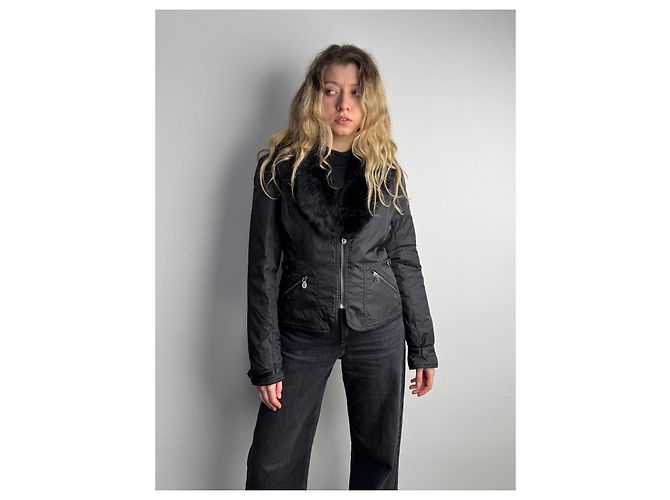 Gucci Tom Ford Rabbit Fur Jacket Black - view 4