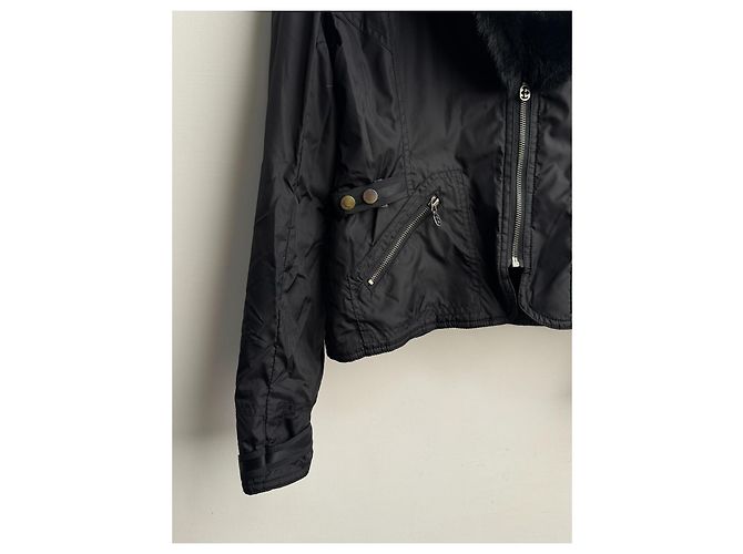 Gucci Tom Ford Rabbit Fur Jacket Black - view 8