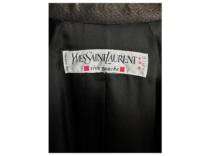 Abrigo de tela dorado Yves Saint Laurent - vista 5