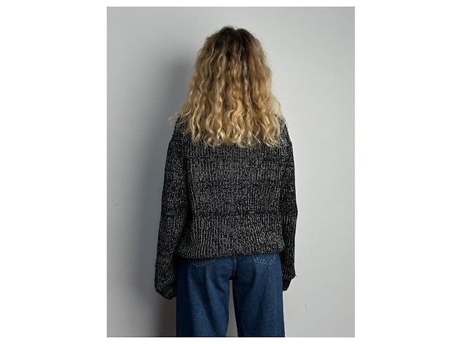 Céline Suéter de algodão cinza - vista 4