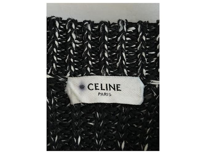 Céline Suéter de algodão cinza - vista 7