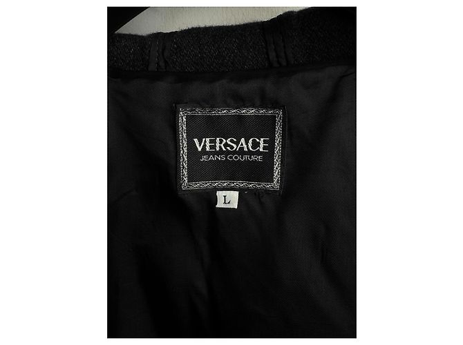 Abrigo Duffle Versace Jeans Couture Gris Lana - vista 3