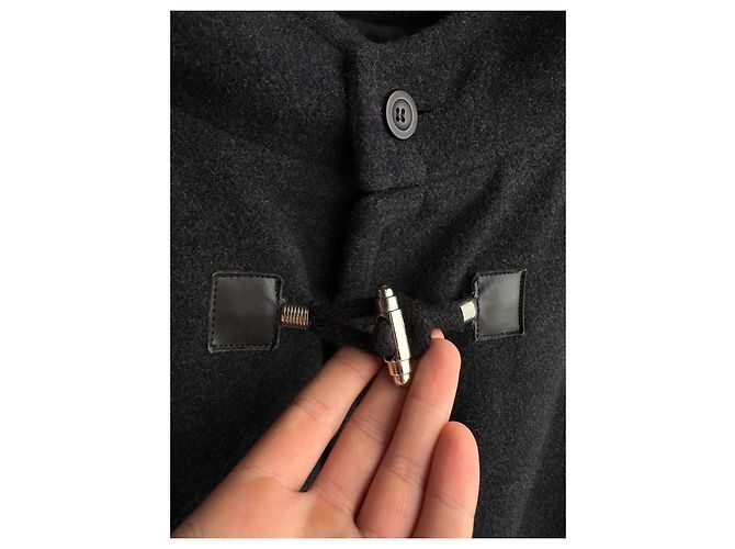 Abrigo Duffle Versace Jeans Couture Gris Lana - vista 7