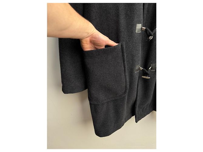 Abrigo Duffle Versace Jeans Couture Gris Lana - vista 9