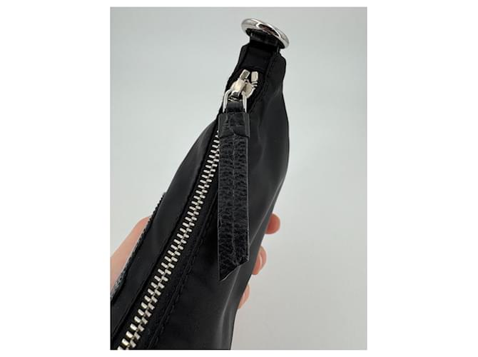 Borsa a spalla e pochette Prada nylon nera Nero - vista 11