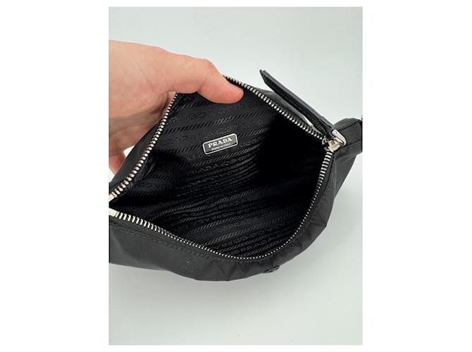 Borsa a spalla e pochette Prada nylon nera Nero - vista 12