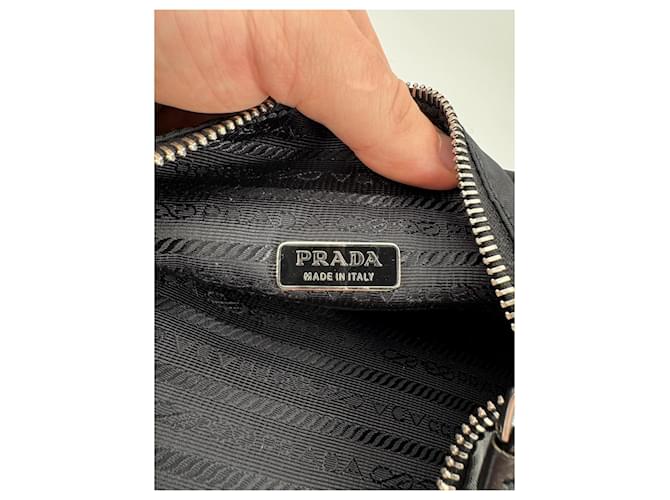 Borsa a spalla e pochette Prada nylon nera Nero - vista 13