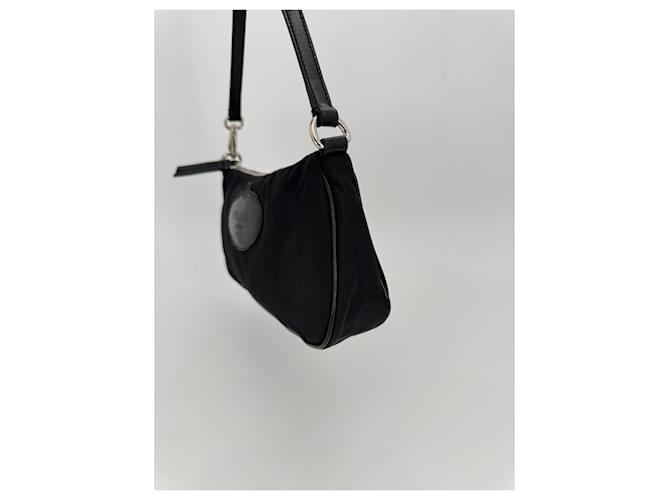 Borsa a spalla e pochette Prada nylon nera Nero - vista 4