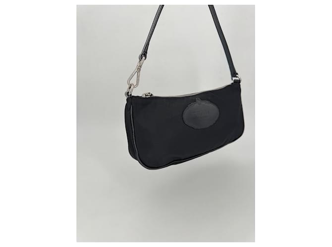 Borsa a spalla e pochette Prada nylon nera Nero - vista 5