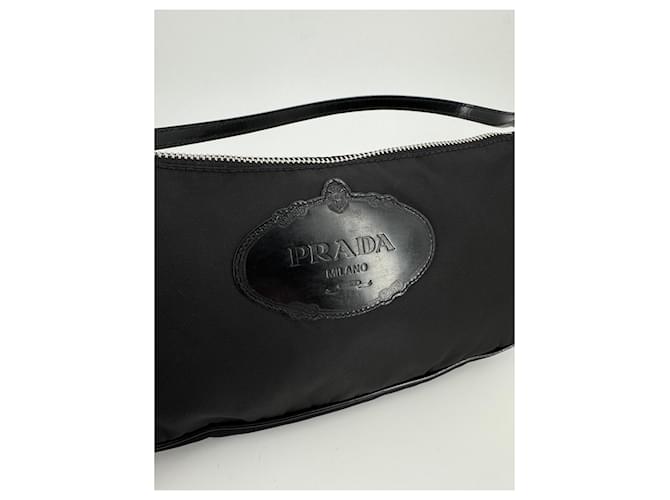 Borsa a spalla e pochette Prada nylon nera Nero - vista 6