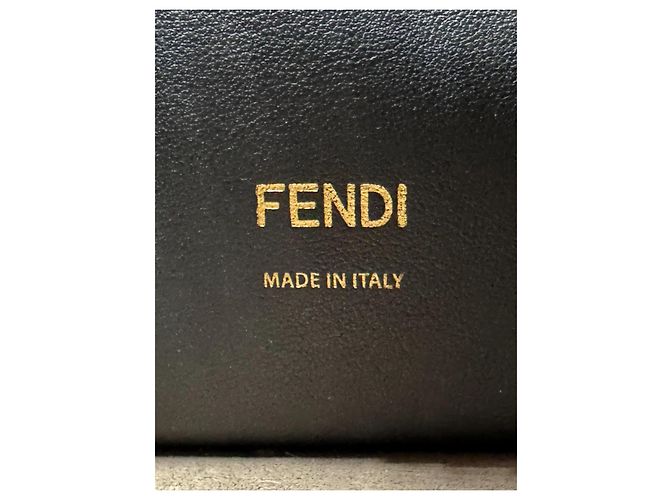 Borsa a tracolla Fendi Flip nera in pelle Nero - vista 15