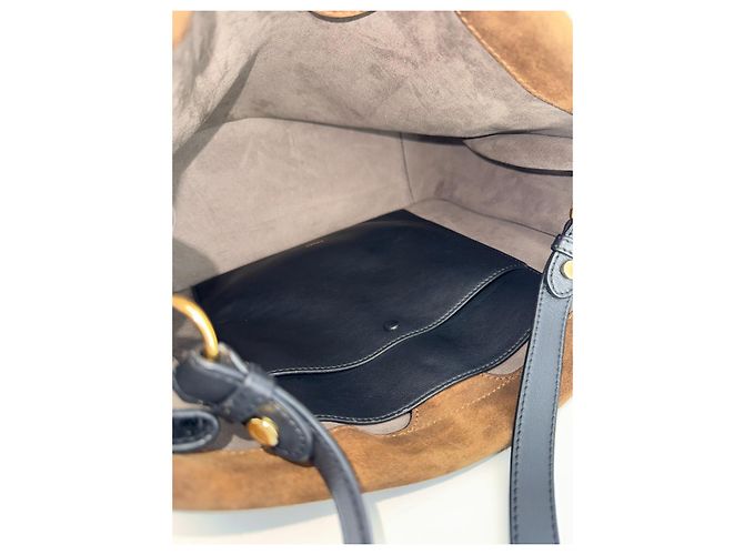 Borsa a tracolla Fendi Flip nera in pelle Nero - vista 17