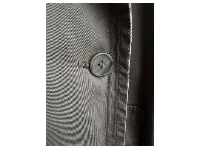 Trench coat militar Yves Saint Laurent Khaki de algodón Caqui - vista 13