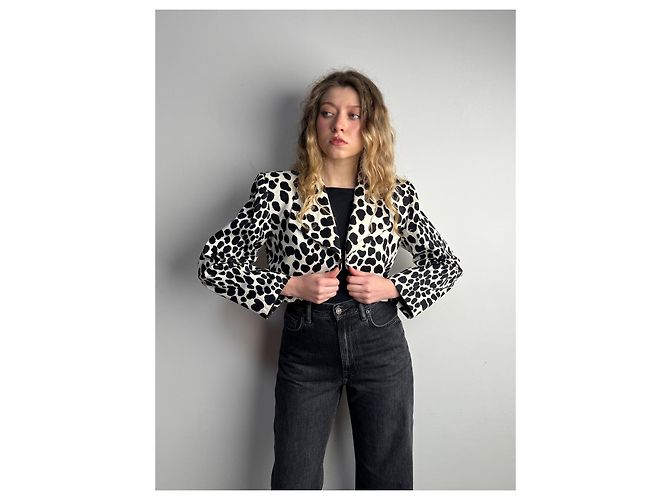 Yves Saint Laurent Cow Blazer Weiß - Ansicht 4