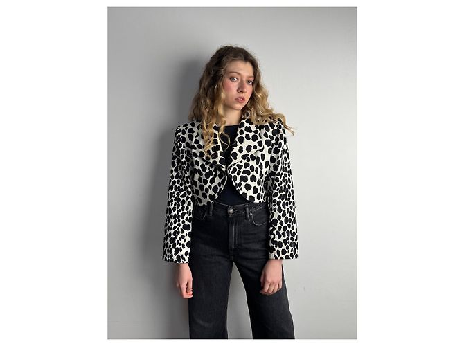 Yves Saint Laurent Cow Blazer Weiß - Ansicht 5
