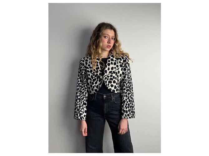 Yves Saint Laurent Cow Blazer Weiß - Ansicht 6