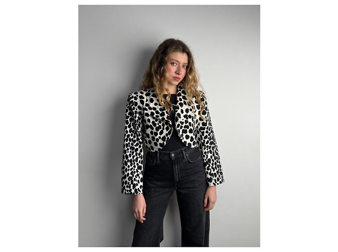 Yves Saint Laurent Cow Blazer Weiß - Ansicht 7