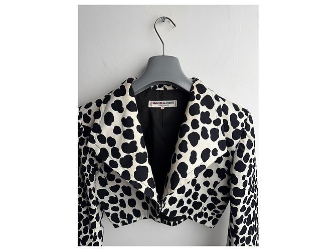 Yves Saint Laurent Cow Blazer Weiß - Ansicht 8