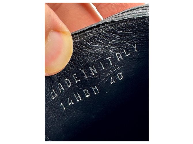 Derby Dior Homme in pelle ricamati a pois neri Nero - vista 11