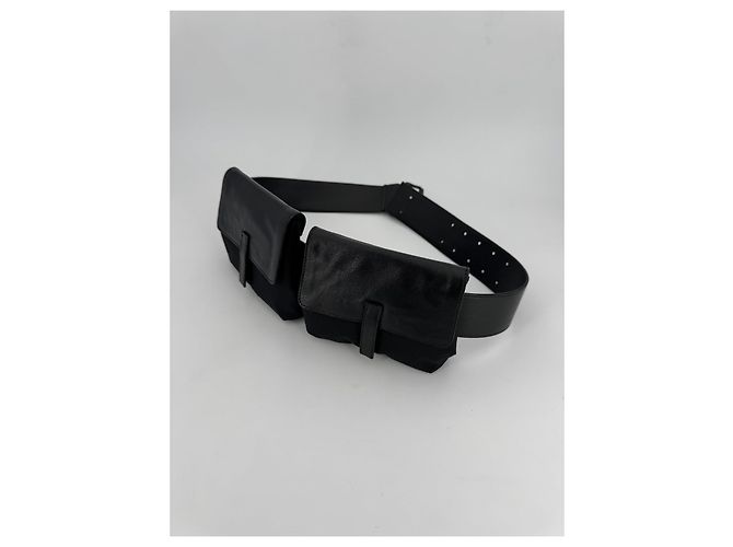 Prada Sport Double Pouch Belt Bag Nero Nylon - vista 2