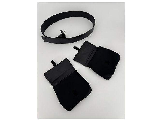 Prada Sport Double Pouch Belt Bag Nero Nylon - vista 9