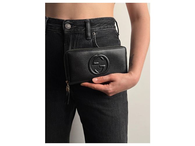 Cartera Gucci Soho de cuero negro - vista 12
