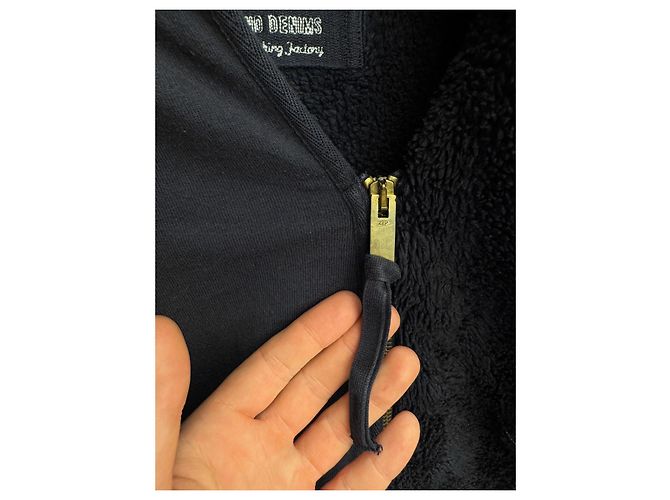 Stone Island Giacca con cappuccio blu navy cotone - vista 12