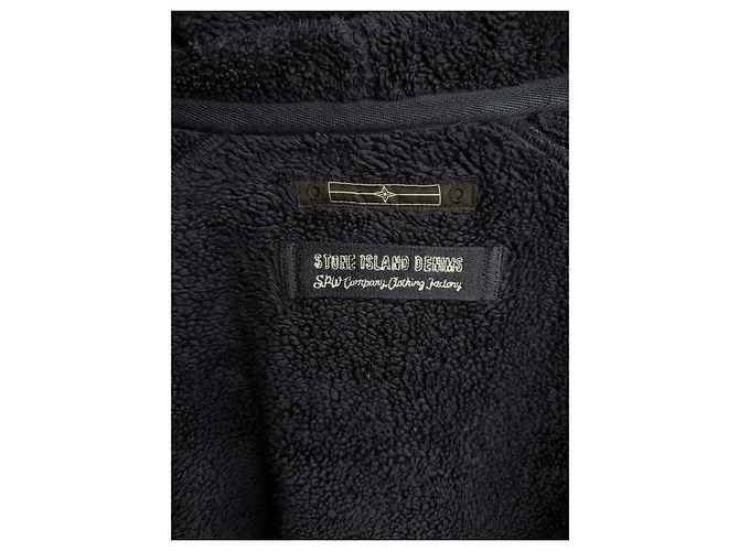 Stone Island Giacca con cappuccio blu navy cotone - vista 14