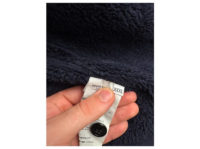 Stone Island Giacca con cappuccio blu navy cotone - vista 15
